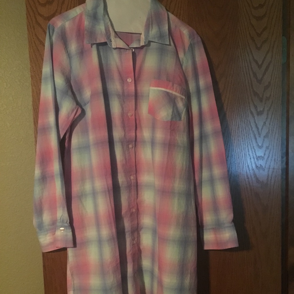 Victoria secret plaid nightgown